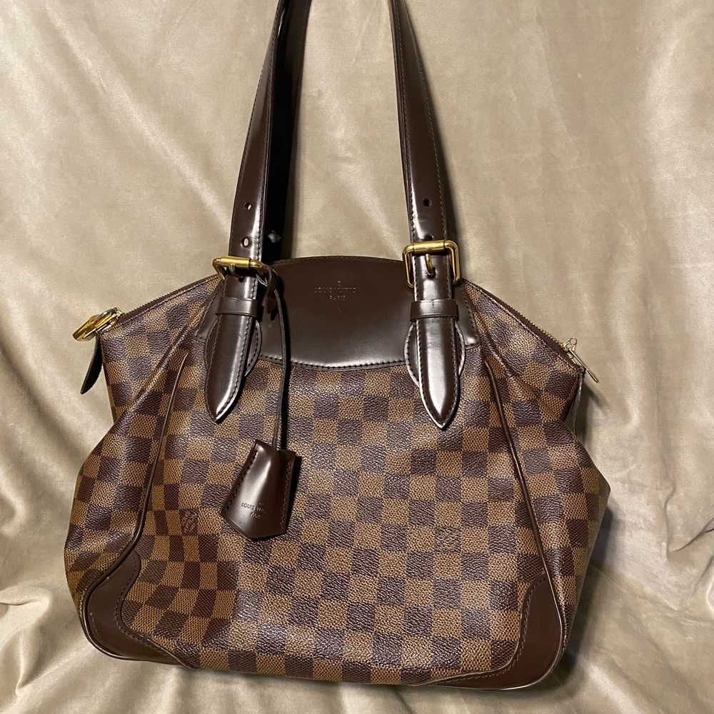 Louis Vuitton Verona Damier Ebene Canvas Bag